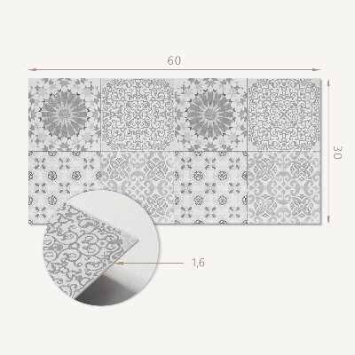 Panel pcv Wzory geometryczne i kwiatowe