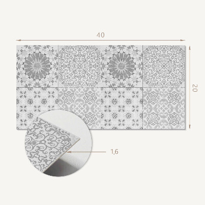 Panel pcv Wzory geometryczne i kwiatowe