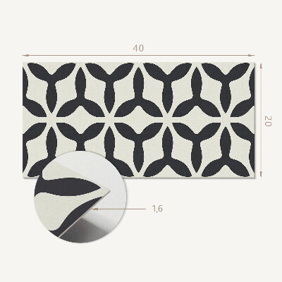 Panel pcv Stylowy wzór z płetwami