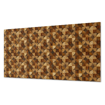 Panel na ścianę Geometryczny wzór drewna