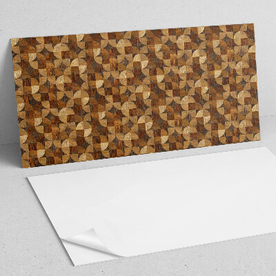 Panel na ścianę Geometryczny wzór drewna
