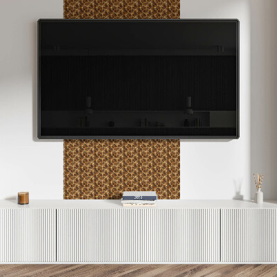 Panel na ścianę Geometryczny wzór drewna