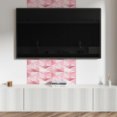 Panel pcv Geometryczne wzory z marblami