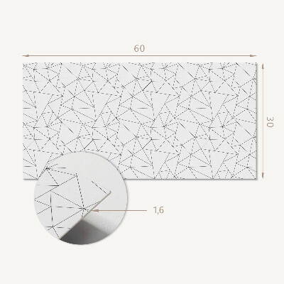 Panel na ścianę Geometryczny wzór linii
