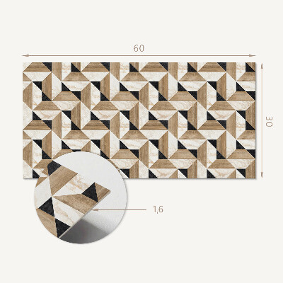 Panel na ścianę Geometryczny wzór w trójkąty
