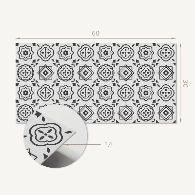Panel na ścianę Wzory geometryczne w kwadratach