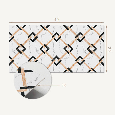Panel na ścianę Geometryczne wzory marmurowe