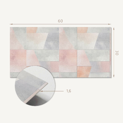 Panel na ścianę Geometria w pastelach