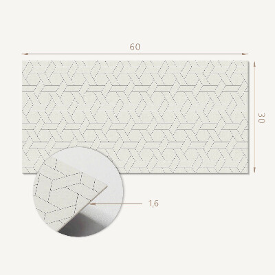 Panel pcv Geometryczny wzór heksagonalny