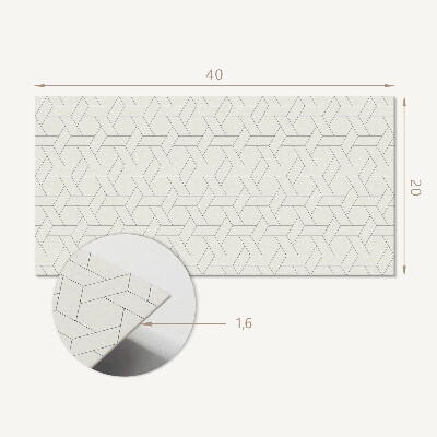Panel pcv Geometryczny wzór heksagonalny