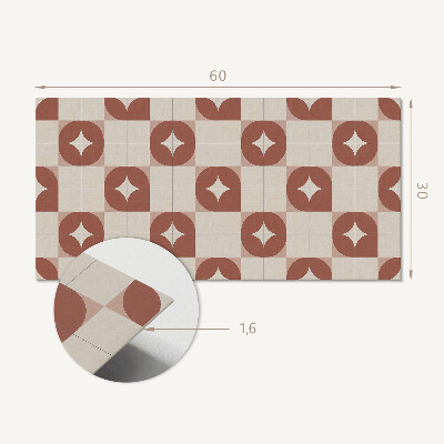 Panel pcv Geometryczny wzór z okręgami