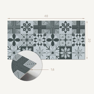 Panel na ścianę Geometryczne wzory w mozaice