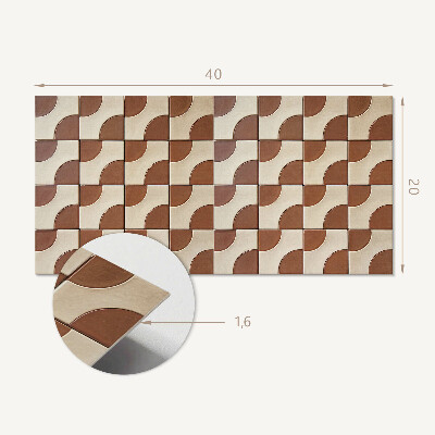 Okładzina ścienna Geometryczne płytki w wzory