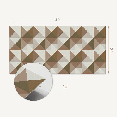 Okładzina ścienna Geometria w trójkątach