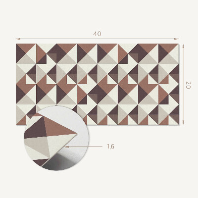 Panel pcv Wzór geometryczny z trójkątami