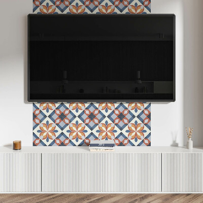 Panel pcv Geometryczny wzór kwiatowy