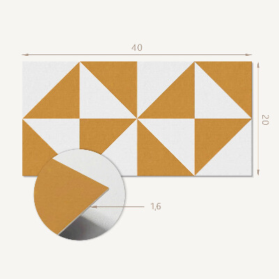 Panel pcv Geometryczne trójkąty w kwadratach