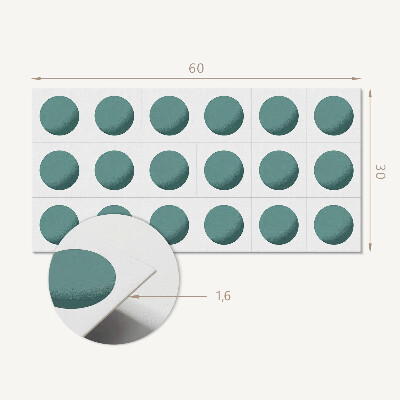 Panel na ścianę Geometryczne okręgi w siatce