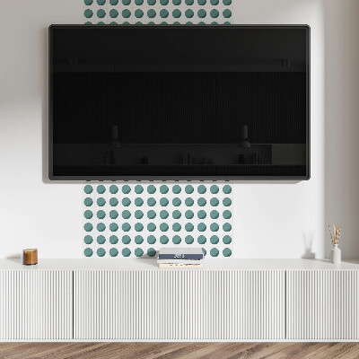 Panel na ścianę Geometryczne okręgi w siatce