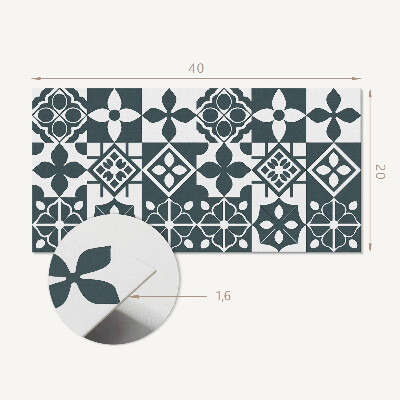 Panel na ścianę Wzory geometryczne w kafelkach