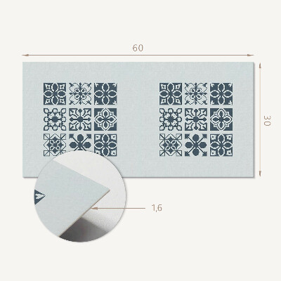 Okładzina ścienna Wzory geometryczne w kwadratach