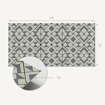 Okładzina ścienna Geometryczny wzór w romby
