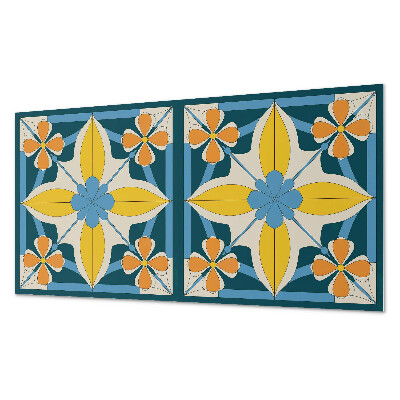 Panel pcv Kwiatowy wzór geometryczny
