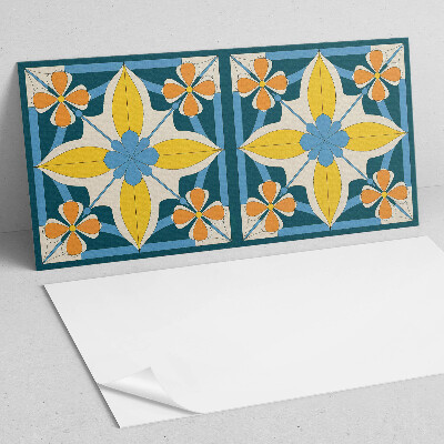Panel pcv Kwiatowy wzór geometryczny