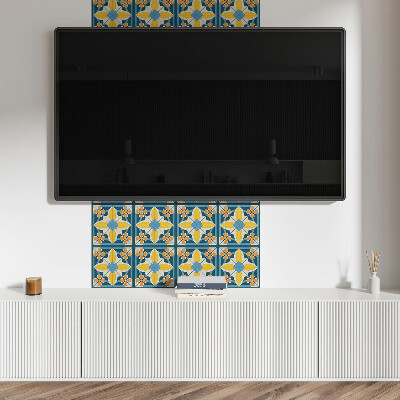 Panel pcv Kwiatowy wzór geometryczny