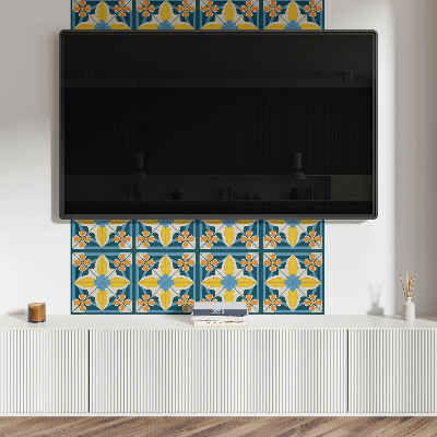 Panel pcv Kwiatowy wzór geometryczny