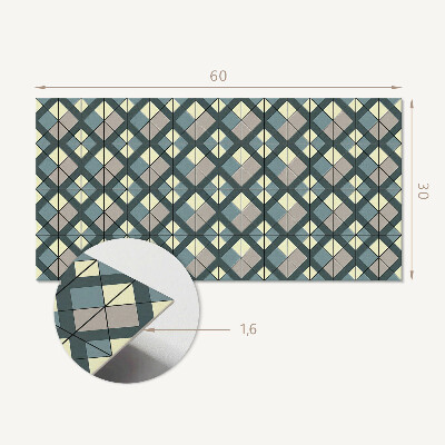 Panel na ścianę Geometryczny wzór w kratkę