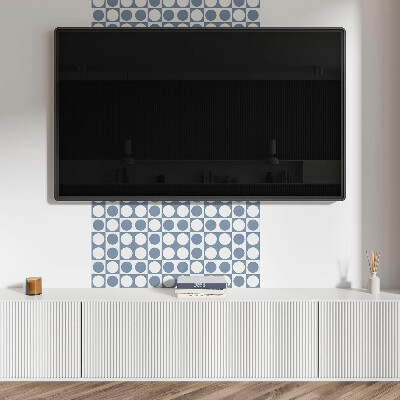 Panel pcv Geometryczne okręgi w siatce