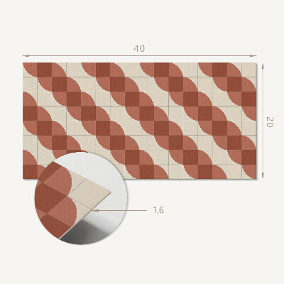 Panel na ścianę Geometryczny wzór falisty