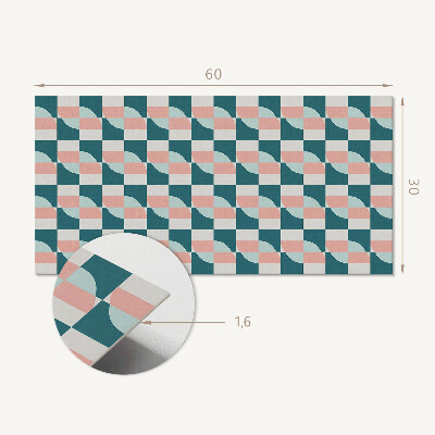 Panel pcv Geometryczny wzór w kratkę