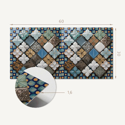 Panel na ścianę Wzory płytek ceramicznych