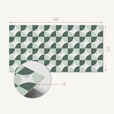Okładzina ścienna Geometria okręgów i kwadratów