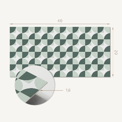 Okładzina ścienna Geometria okręgów i kwadratów