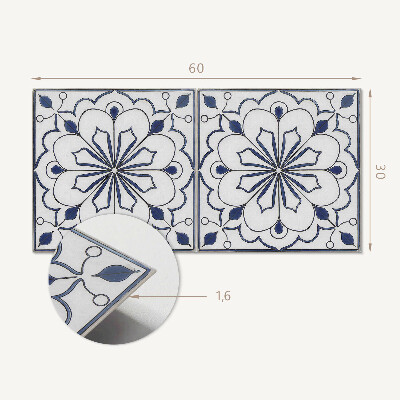 Okładzina ścienna Kwiatowy wzór ceramiczny