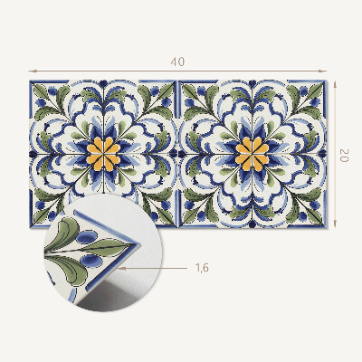 Okładzina ścienna Kwiatowy wzór ceramiczny