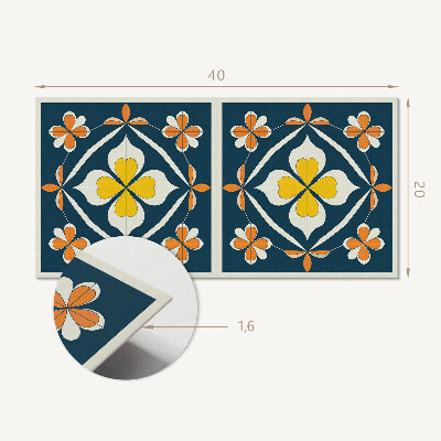 Panel na ścianę Kwiatowy wzór z symetrią