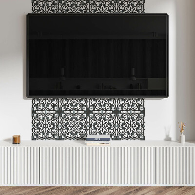 Panel na ścianę Wzór kwiatowy z ornamentami