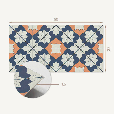 Panel na ścianę Geometryczny wzór kwiatowy