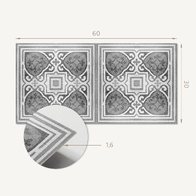 Panel pcv Wzór z ornamentami w symetrii