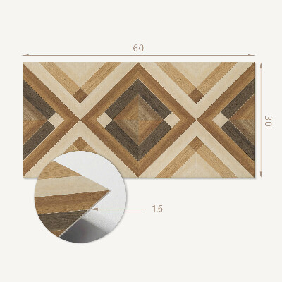 Panel na ścianę Wzór geometryczny w kratę