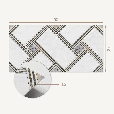 Panel na ścianę Wzór geometryczny z liniami