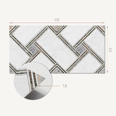 Panel na ścianę Wzór geometryczny z liniami