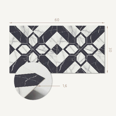 Panel na ścianę Geometryczny wzór marmurowy