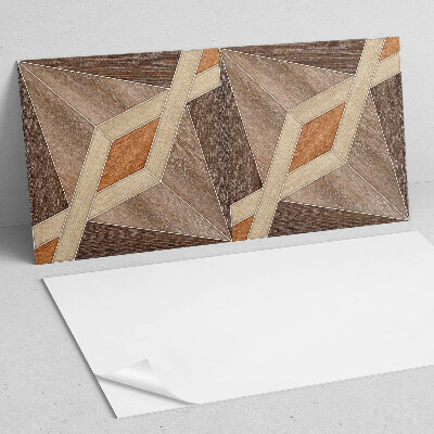 Panel na ścianę Wzór geometryczny z drewna