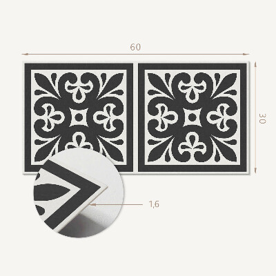 Panel pcv Wzór z eleganckimi motywami
