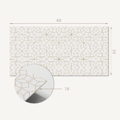 Panel pcv Geometryczny wzór kwiatowy